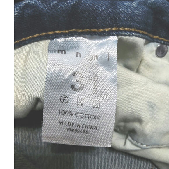 MNML dopamine button fly denim jeans Art to wear angel Mary Renaissance size 31 - Picture 5 of 6
